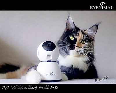 Eyenimal Pet Vision Live HD-Kamera mit Geräuscherkennung