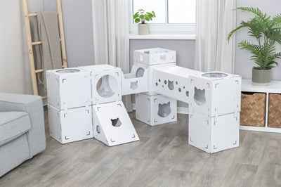 Trixie Katzenmöbel Casa Cara Karton Weiss