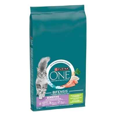 Purina One Sensitive Truthahn & Reis – Katzenfutter für Katzen 7,5 kg