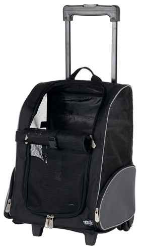 Reisetasche Trolley & Rucksack Travel Basket Schwarz/Grau