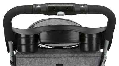 Hundebuggy Grau klappbar mit 4 Rädern – 47 × 80 × 100 cm