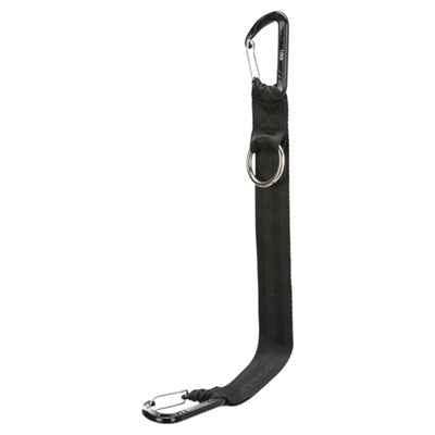 Autosicherheitsgurt Universal mit Karabiner Schwarz – 30 × 2,5 cm