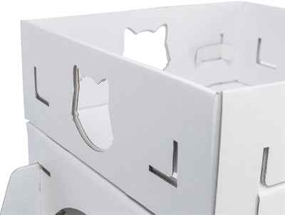 Trixie Katzenmöbel Casa Cara Karton Weiss