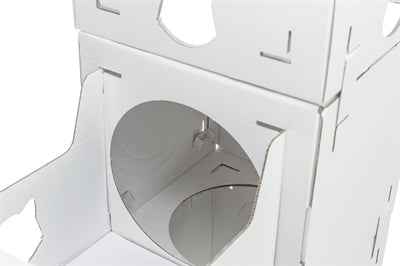 Trixie Katzenmöbel Casa Cara Karton Weiss