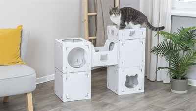 Trixie Katzenmöbel Casa Cara Karton Weiss