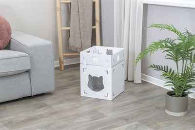 Trixie Katzenmöbel Casa Cara Karton Weiss