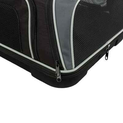 Trixie Hundetasche Boarding – Flugzeugtasche Schwarz/Grau