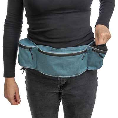 Hüfttasche Baggy Belt Blau mit Snackfach & Spender