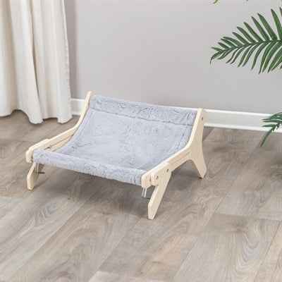 Trixie Hängematte Wood Grey – Katzenhängematte flexibel 47×24×38 cm