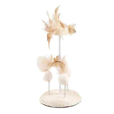 Fofos Katzenspielzeug Natural Wobbler – interaktiver Feder-Spielspaß