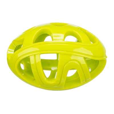 Trixie Rugbyball für Hunde – TPE-Spielball mit Wabendesign, 11 cm