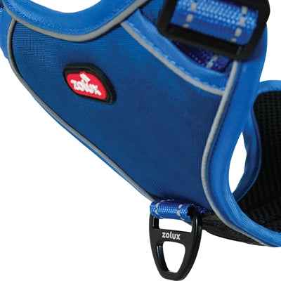 Easyride Hundegeschirr Blau mit integrierter Leine – XL (73–94 cm, 55–77 kg)