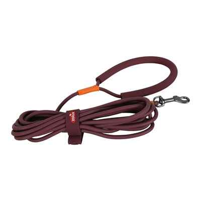 Hunde-Schleppleine Bivouak Rund Silikon Rot – 5 m × 0,6 cm