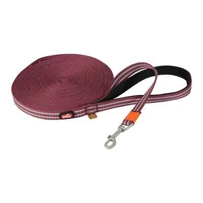 Hunde-Schleppleine Bivouak Flach Silikon Rot – 5 m × 1,5 cm