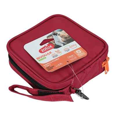 Faltbarer Reise-Napf Bivouak 2in1 Rot