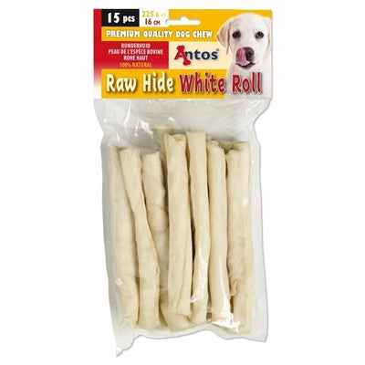 Kausnack Rawhide White Roll – 15 Stück (215 g)