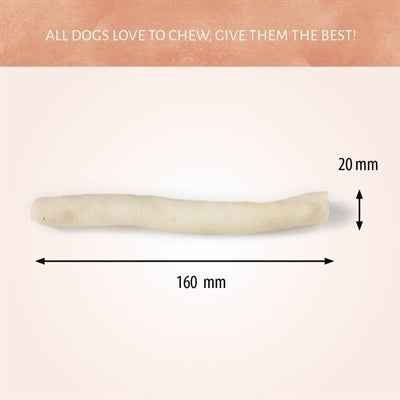 Kausnack Rawhide White Roll – 15 Stück (215 g)