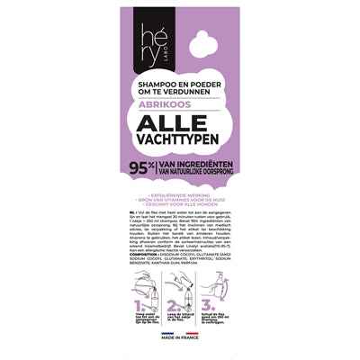 Hundeshampoo Pulver Aprikose für alle Felltypen – 25 g (ergibt 250 ml)