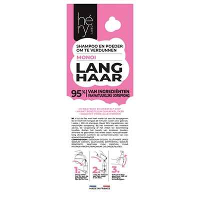 Hundeshampoo Pulver für Langhaar mit Monoi – 25 g (ergibt 250 ml)