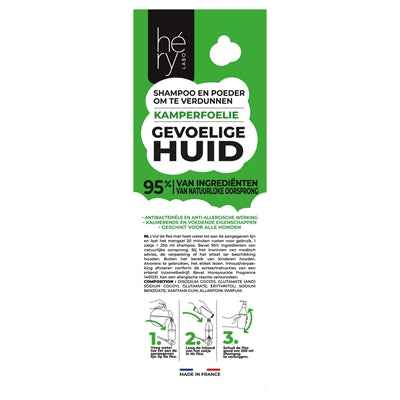 Héry Sensitive Skin Shampoo Powder – Shampoo Pulver für Hunde 25 g