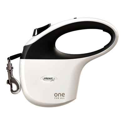 Flexi Rollleine One Tape 5 m – für Hunde bis 30 kg, Softgrip-Griff