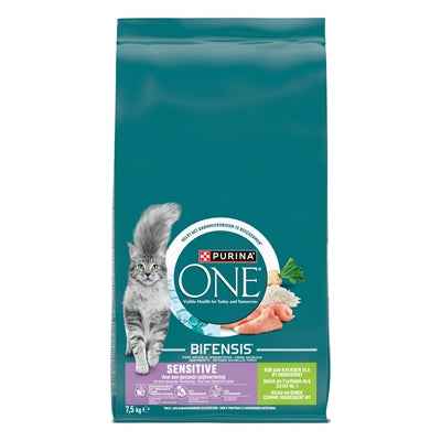 Purina One Sensitive Truthahn & Reis – Katzenfutter für Katzen 7,5 kg