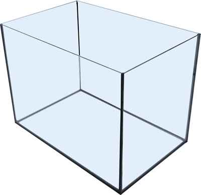 Markenlos Aquarium Mit Schwarzem Bausatz